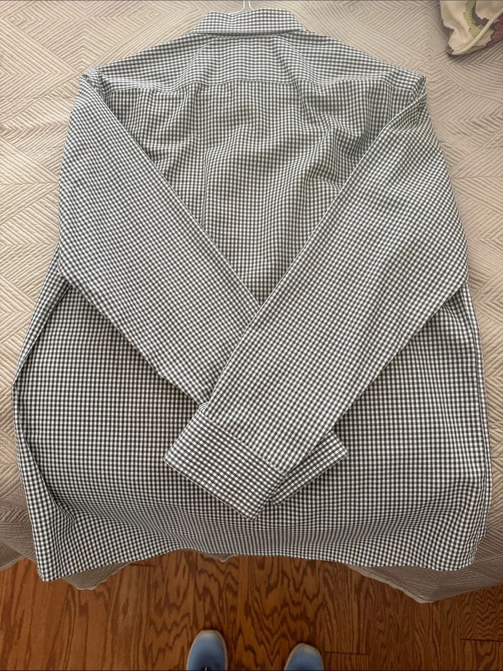 Banana Republic Black & White Check Dress Shirt